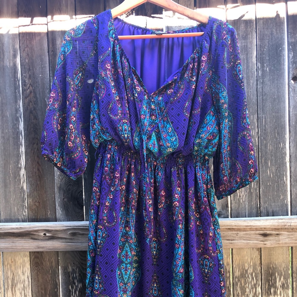 Nicole by Nichole Miller Purple Dress